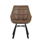 Chaise de salle à manger Lenny - Bois et microfibre